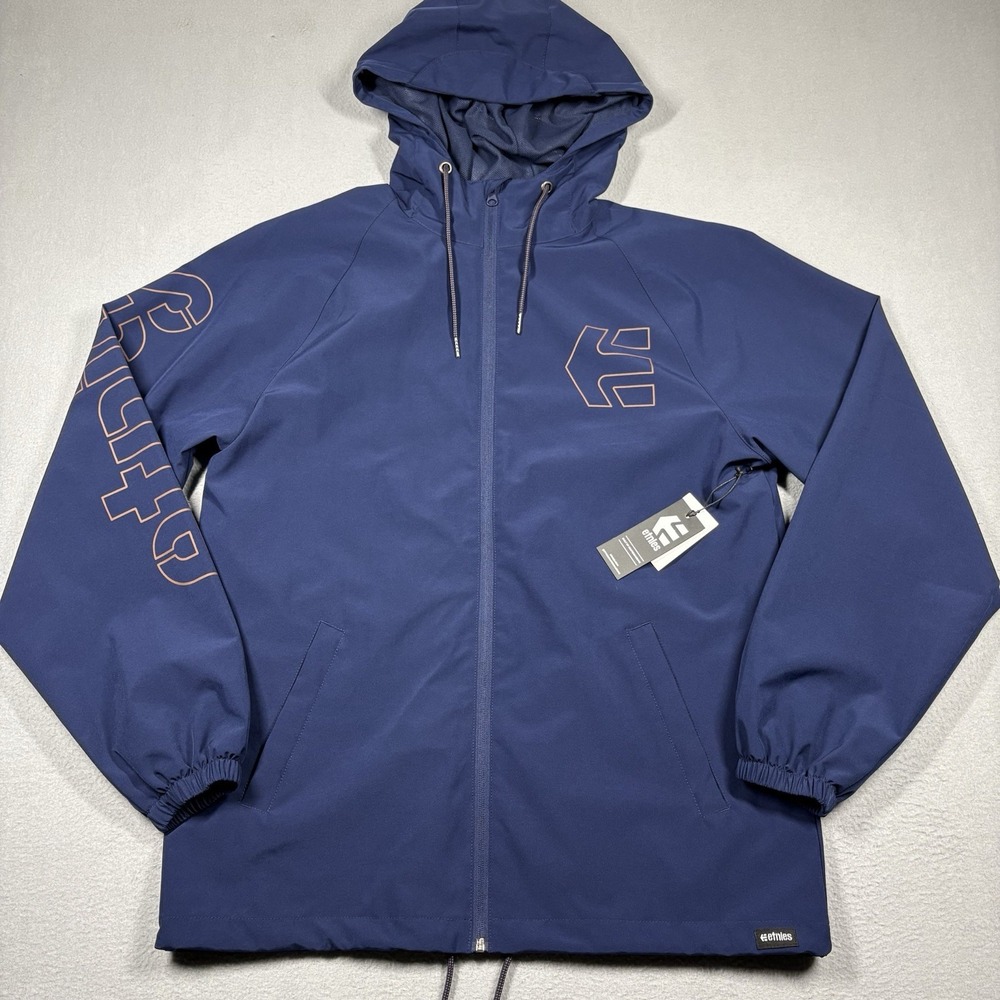 NWT Etnies Handplant Windbreaker Full Zip Hooded Men's Large